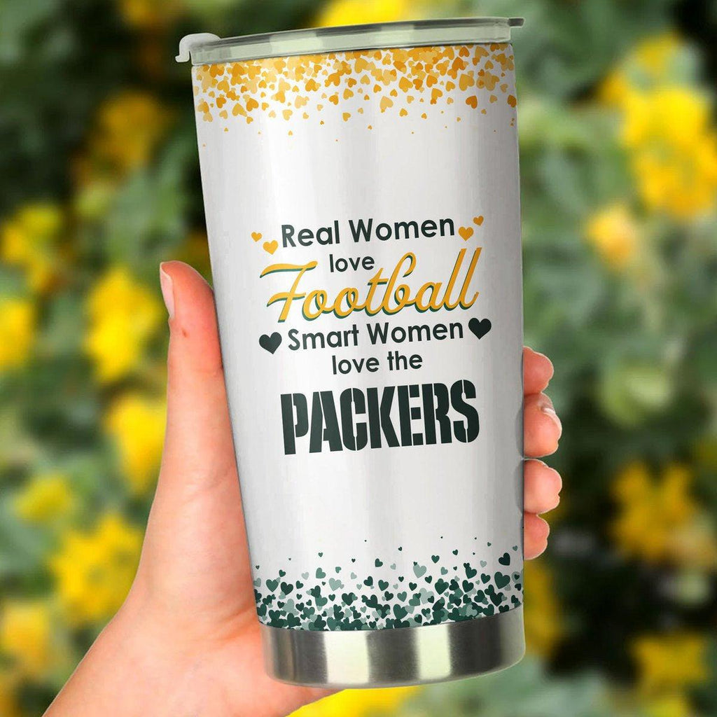 Smart Women Love Green Bay FB Tumbler.