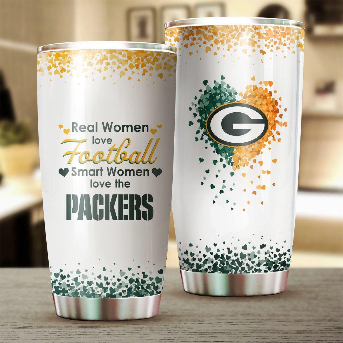 Smart Women Love Green Bay FB Tumbler.