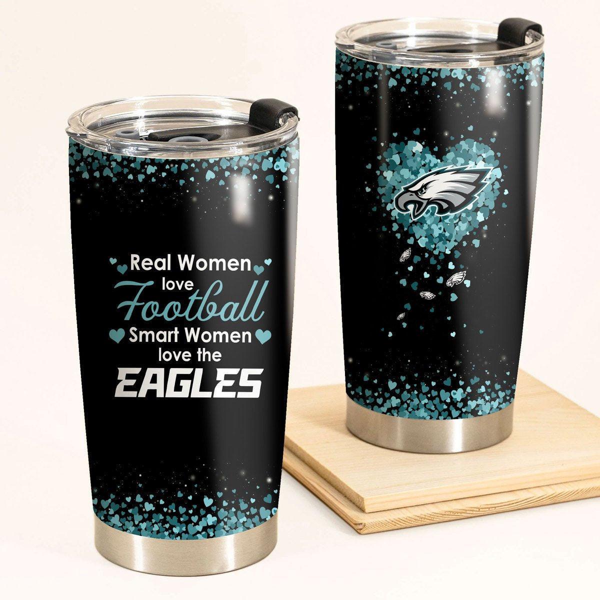 Smart Women Love The Philadelphia Football Tumbler Version 2.