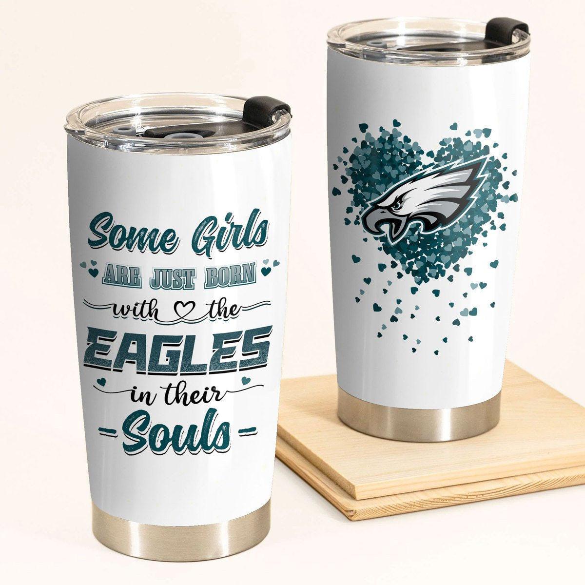 Some Girl Are Just Born With The Philadelphia FB In Their Soul Tumbler.