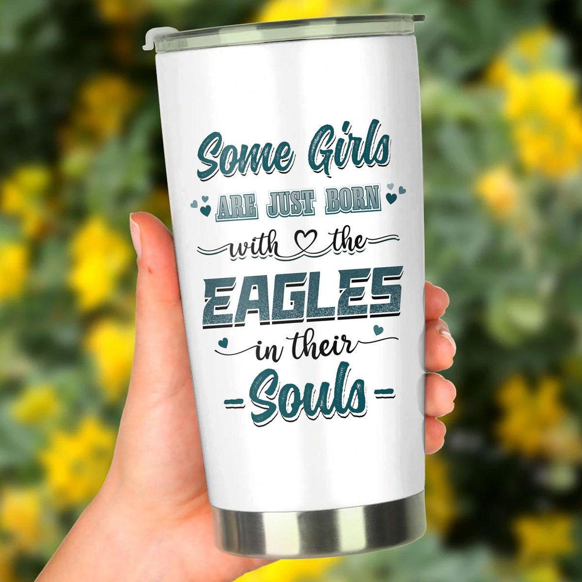 Some Girl Are Just Born With The Philadelphia FB In Their Soul Tumbler.