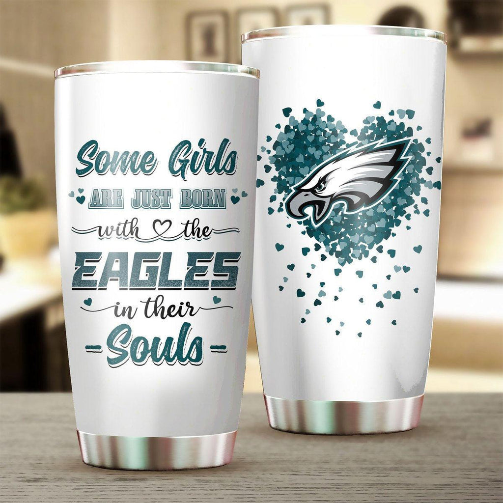 Some Girl Are Just Born With The Philadelphia FB In Their Soul Tumbler.