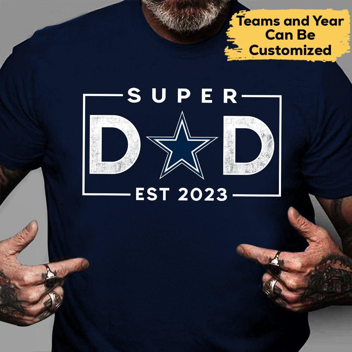 Super Dad Customized Shirt v2 - Perfect gift for Father's Day.