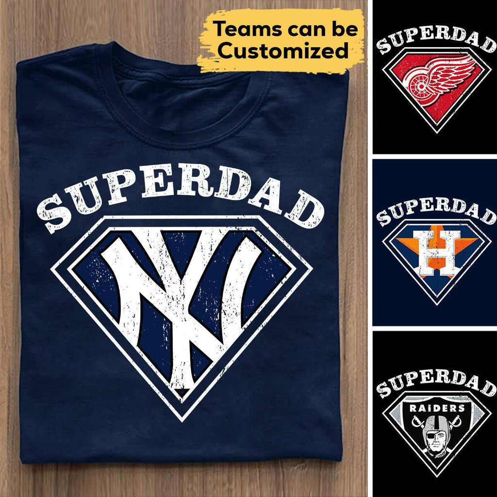 Superdad - Customized Shirt - Perfect gift for Father's Day.