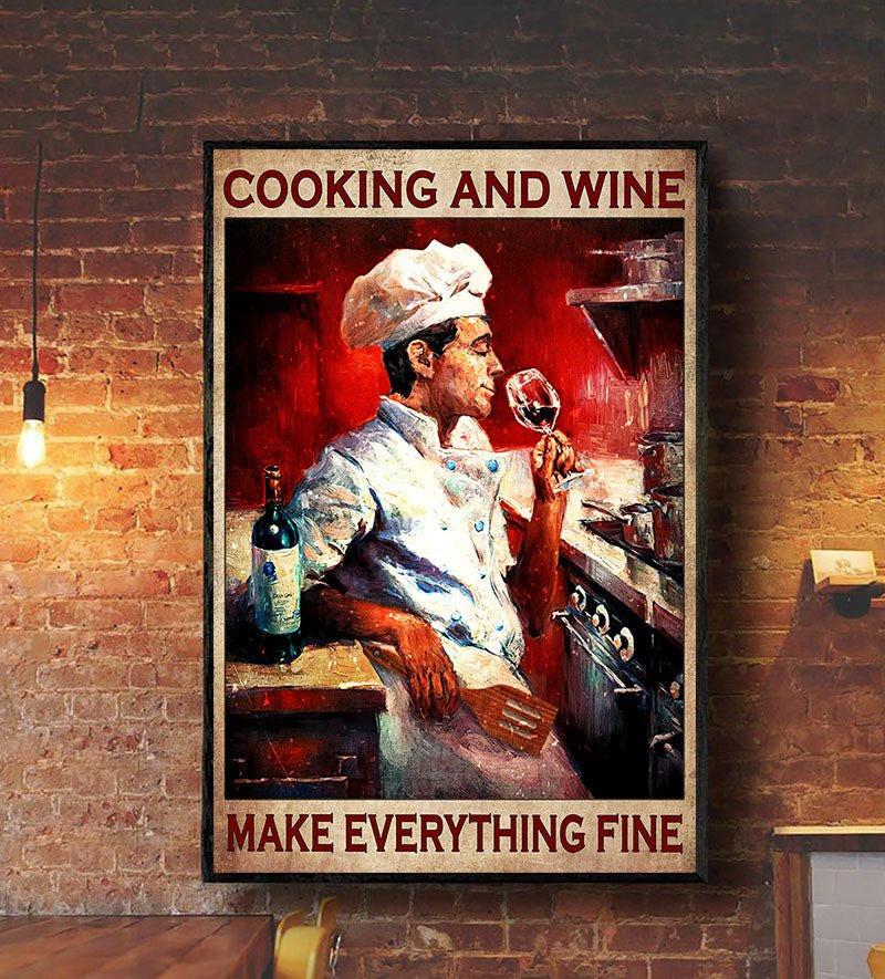 That's What I Do I Cook I Drink Poster.