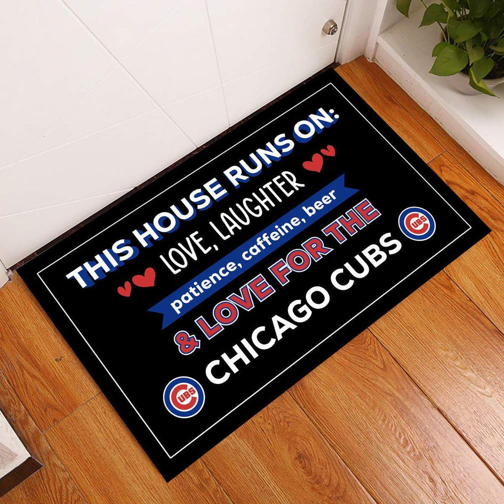 This House Runs On CCGC - Anti Slip Indoor Doormat.