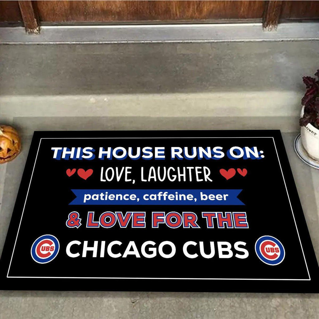 This House Runs On CCGC - Anti Slip Indoor Doormat.