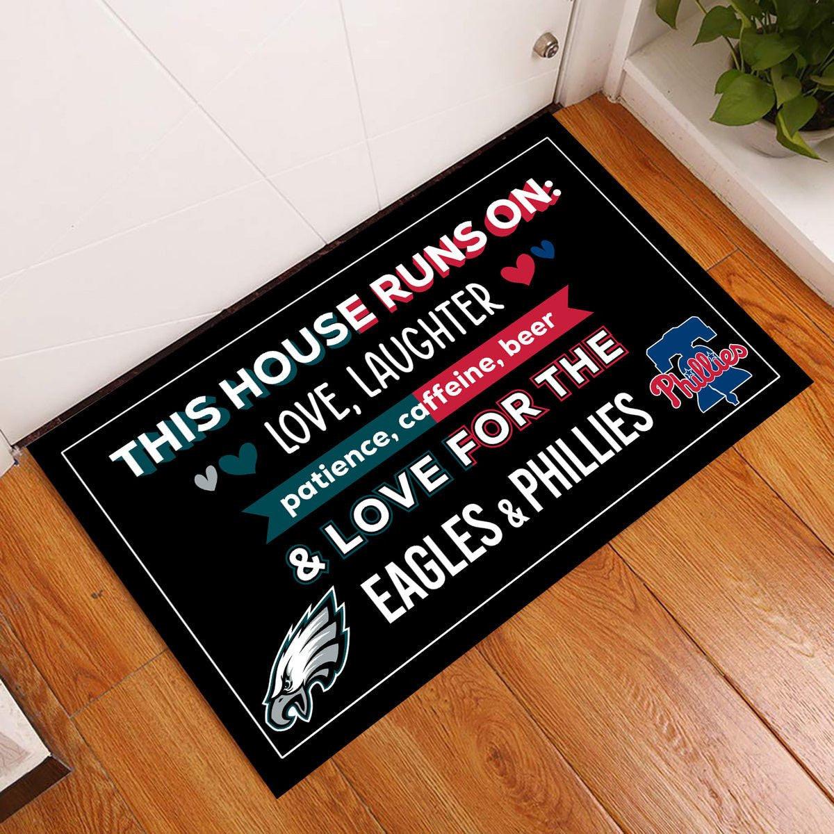 This House Runs On PLDPEG & PLDPL - Anti Slip Indoor Doormat.
