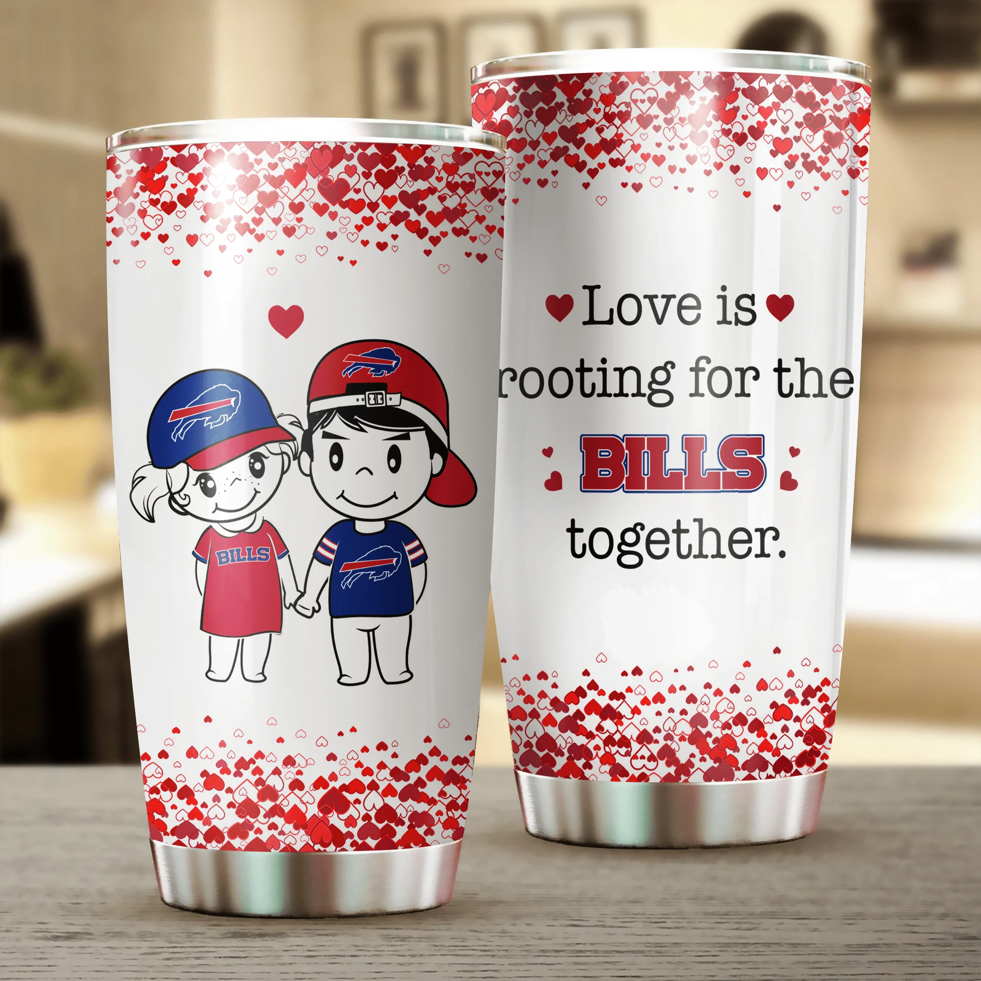 Valentine's Day Gift - Buffalo Football Tumbler.