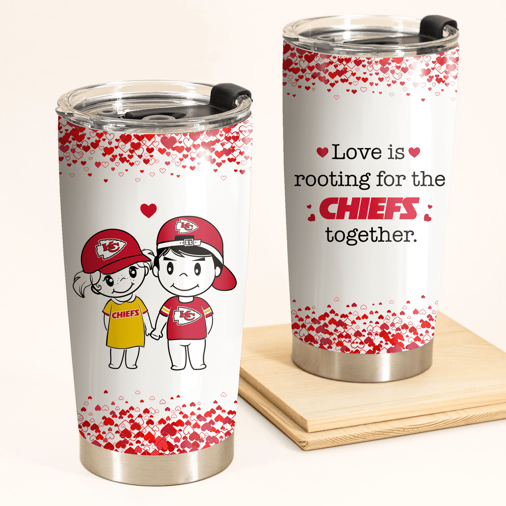 Valentine's Day Gift - Kansas City Football Tumbler.