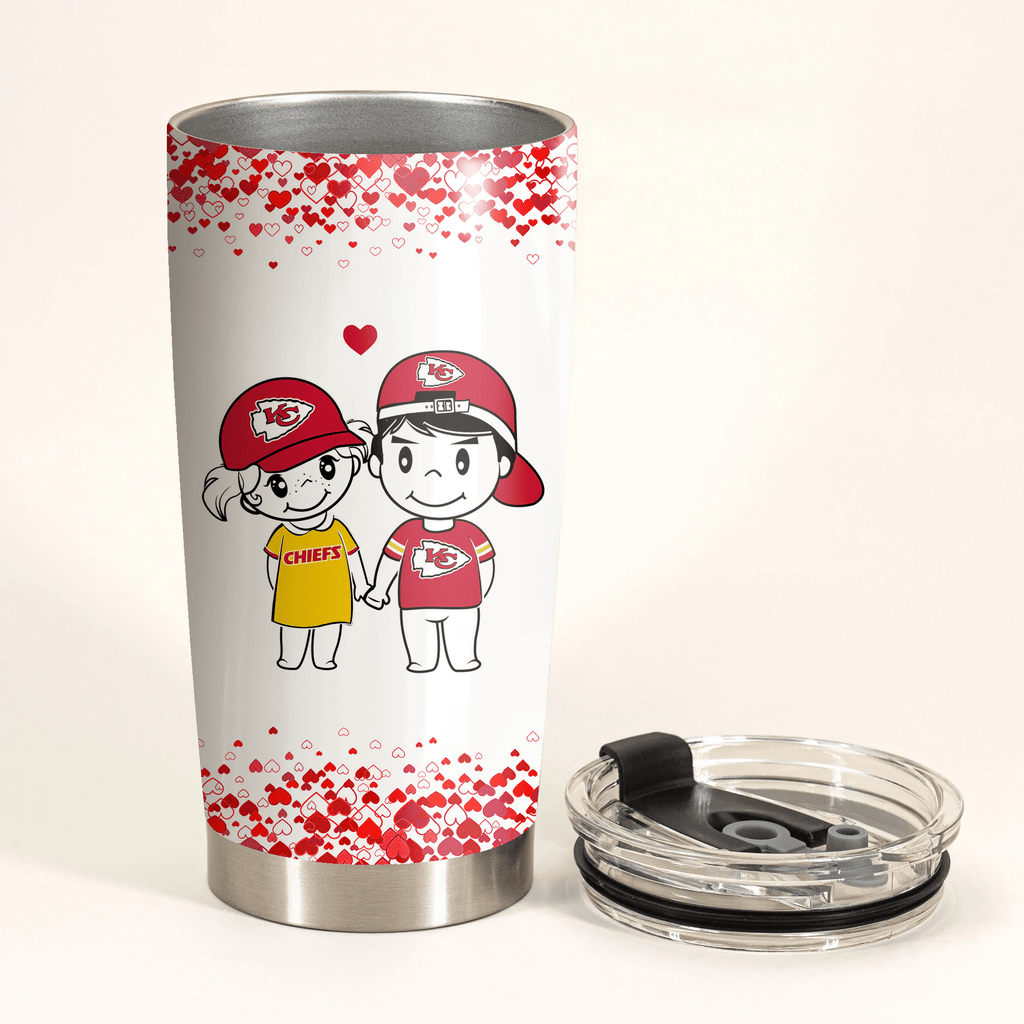 Valentine's Day Gift - Kansas City Football Tumbler.