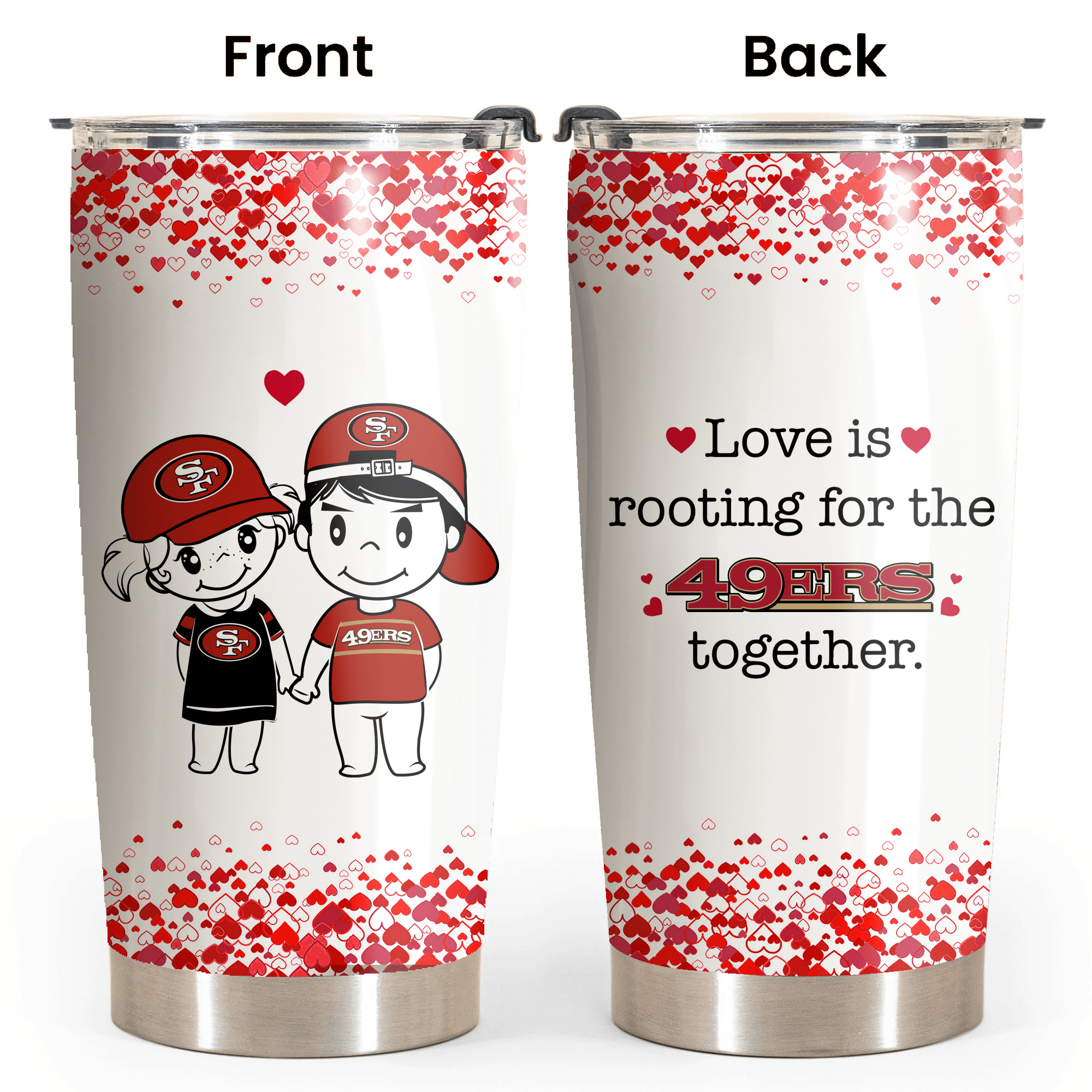 Valentine's Day Gift - San Francisco Football Tumbler.