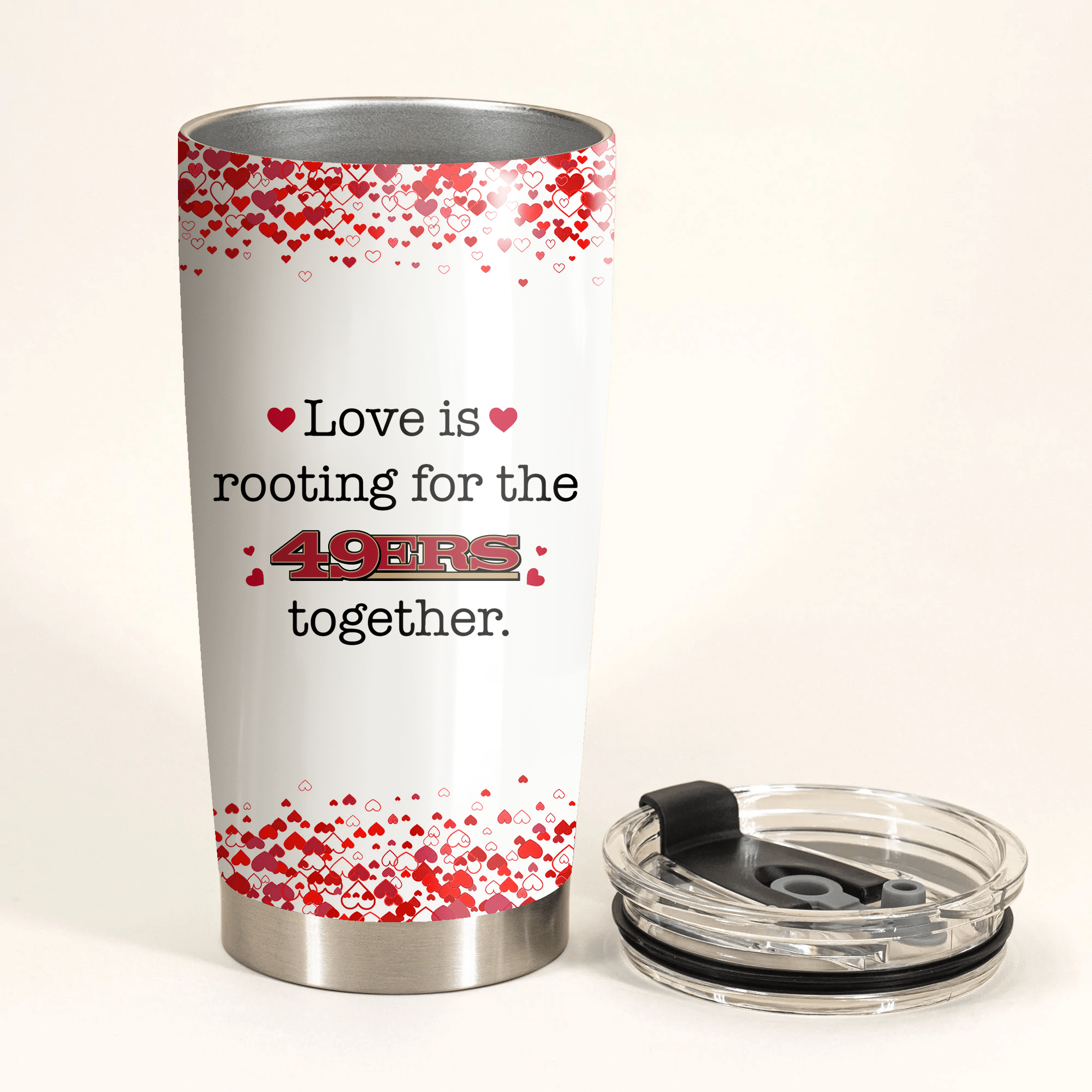 Valentine's Day Gift - San Francisco Football Tumbler.