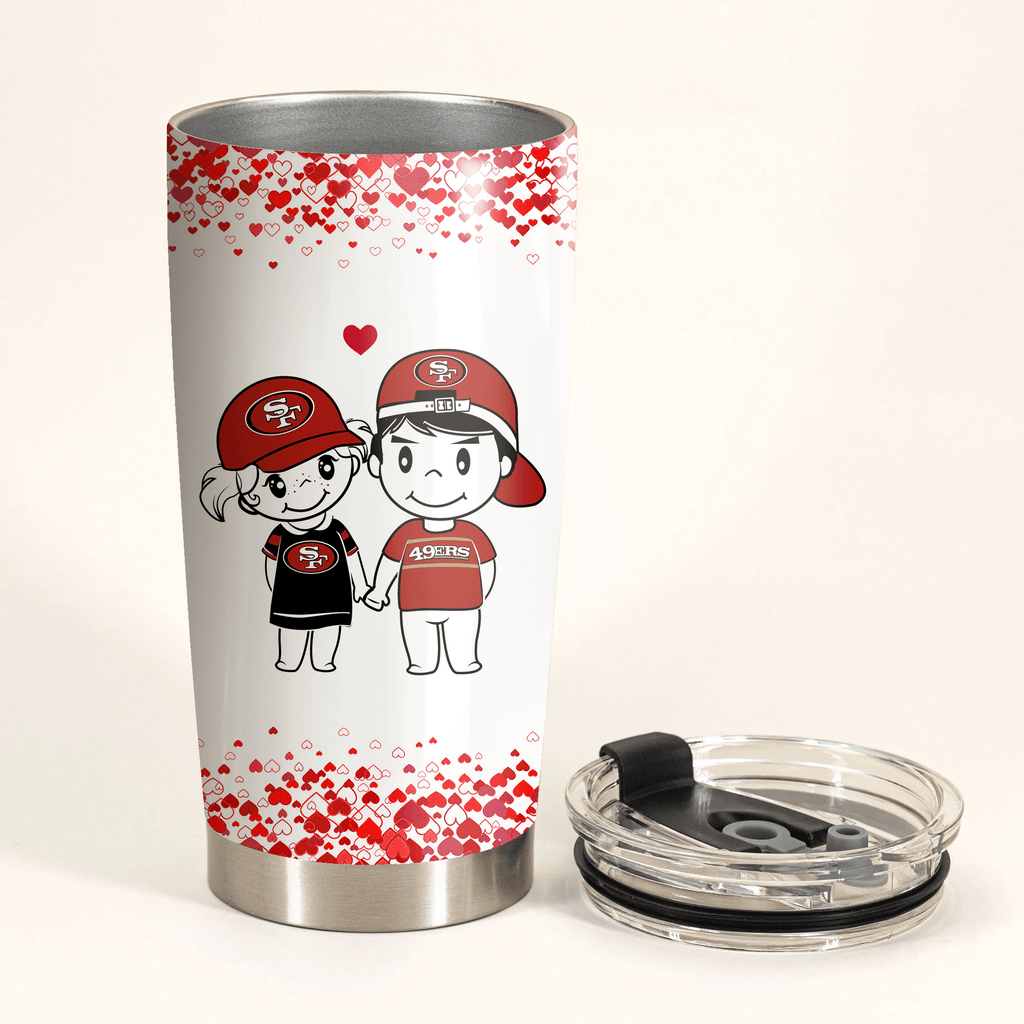 Valentine's Day Gift - San Francisco Football Tumbler.