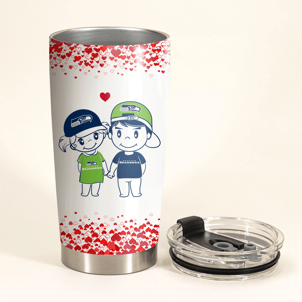 Valentine's Day Gift - Seattle Football Tumbler.