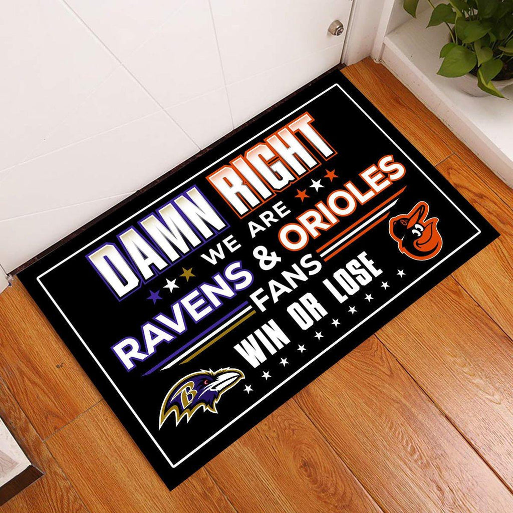 We are Baltimore RV&ORO Fans - Anti Slip Indoor Doormat.