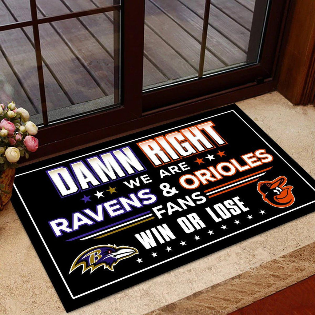 We are Baltimore RV&ORO Fans - Anti Slip Indoor Doormat.