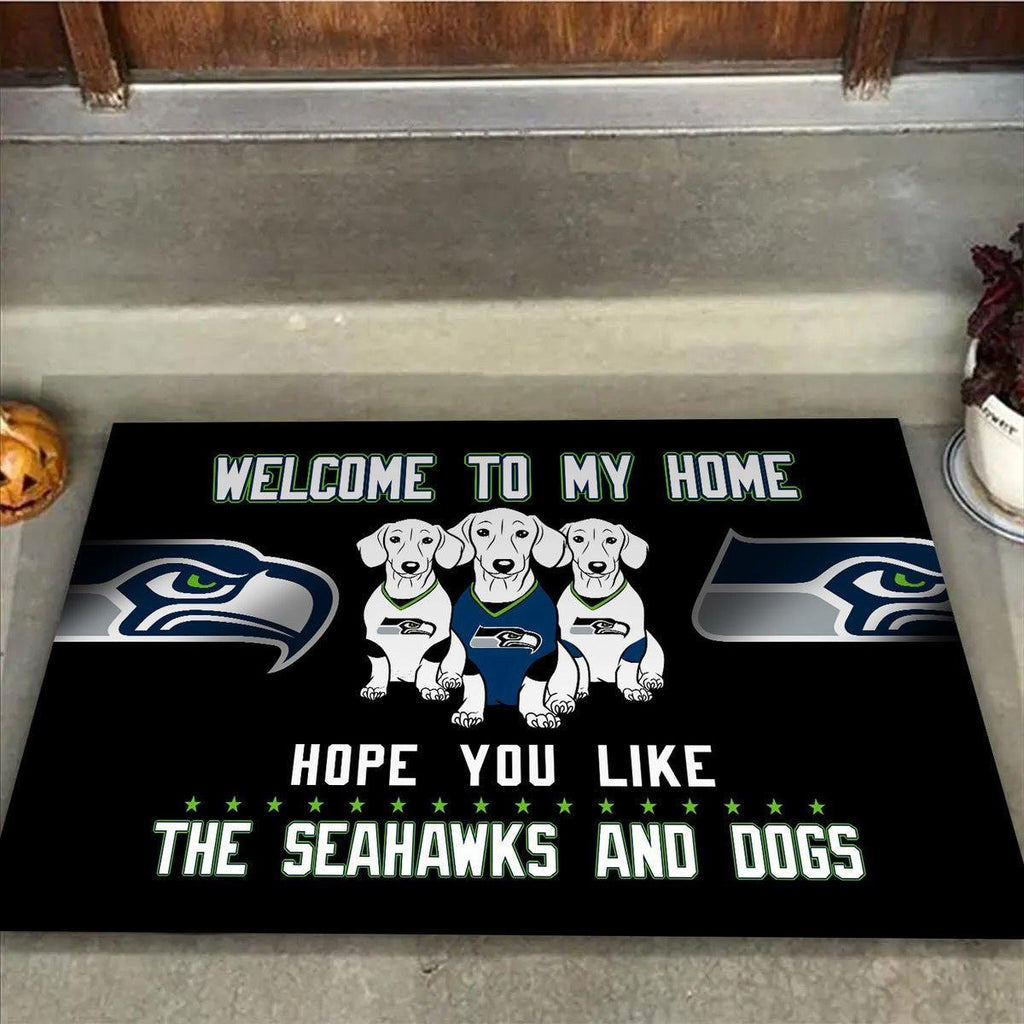 Welcome Our Home - Seattle SH, Dachshund - Anti Slip Indoor Doormat.