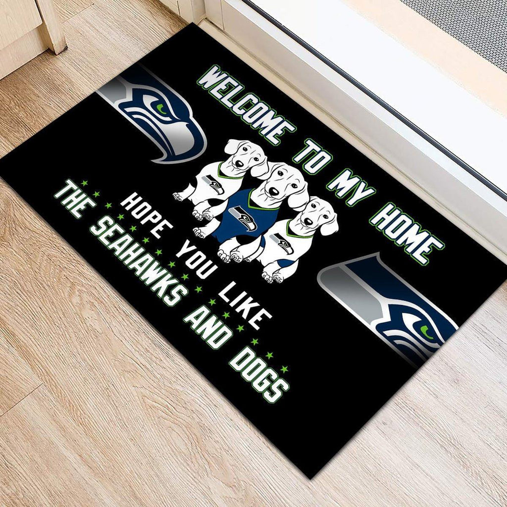 Welcome Our Home - Seattle SH, Dachshund - Anti Slip Indoor Doormat.