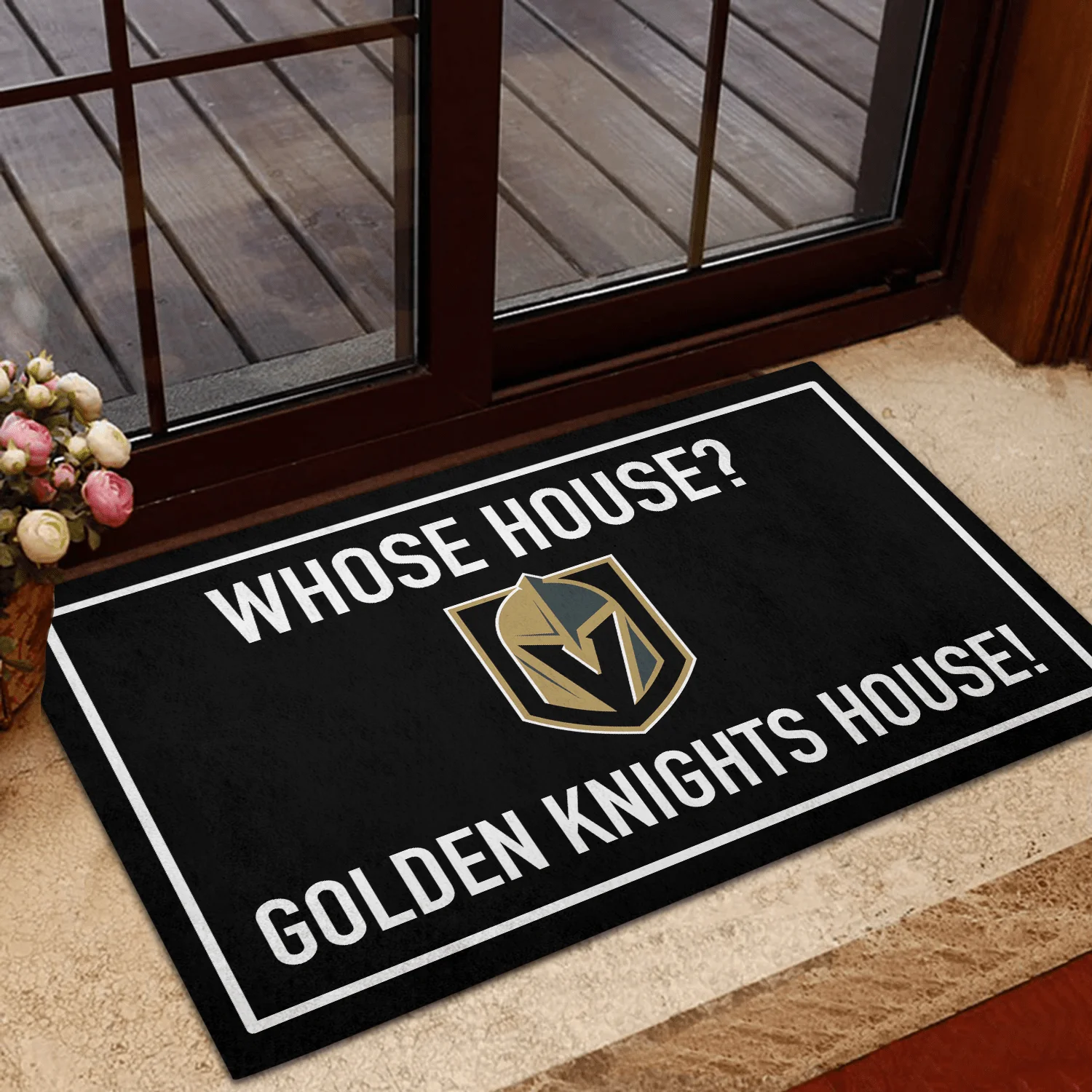 Whose House ? Vegas GD KN House ! Anti Slip Indoor Doormat.