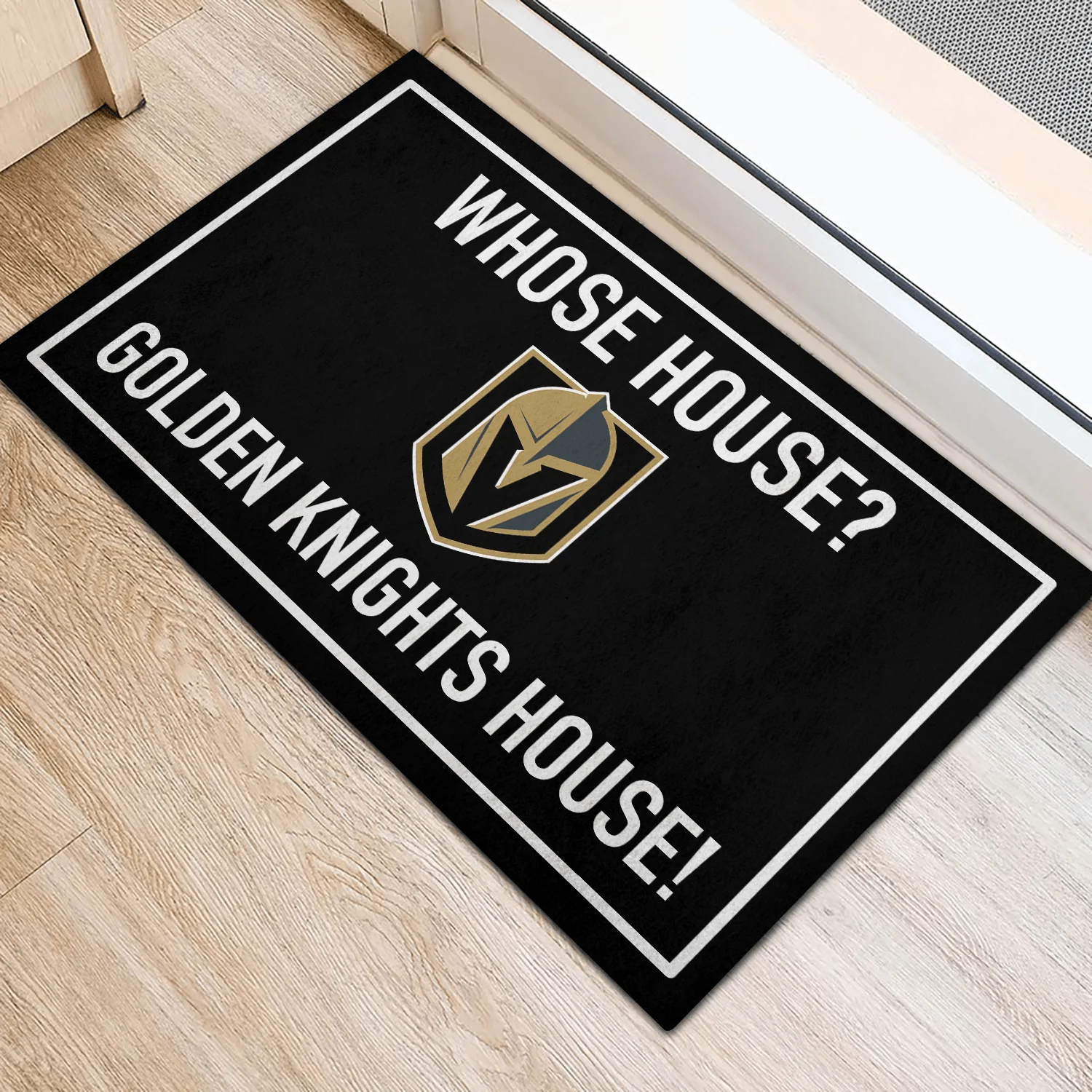 Whose House ? Vegas GD KN House ! Anti Slip Indoor Doormat.