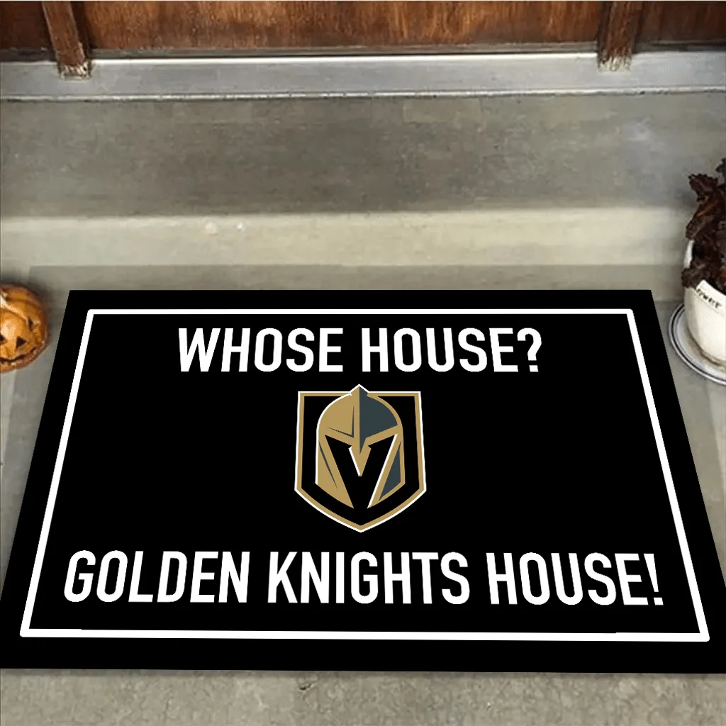 Whose House ? Vegas GD KN House ! Anti Slip Indoor Doormat.