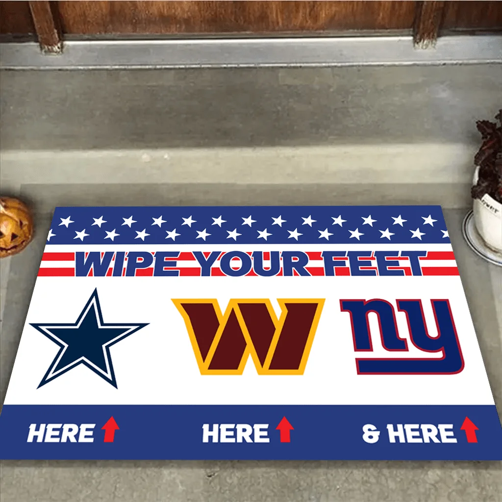 Wipe Your Feet Here - Philadelphia Football Anti-Slip Rubber Doormat.